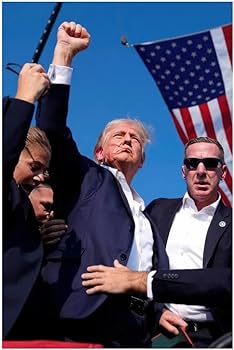 Amazon.co.jp: Avantica Trump Photo Fist Shot 2024 アメリカ国旗