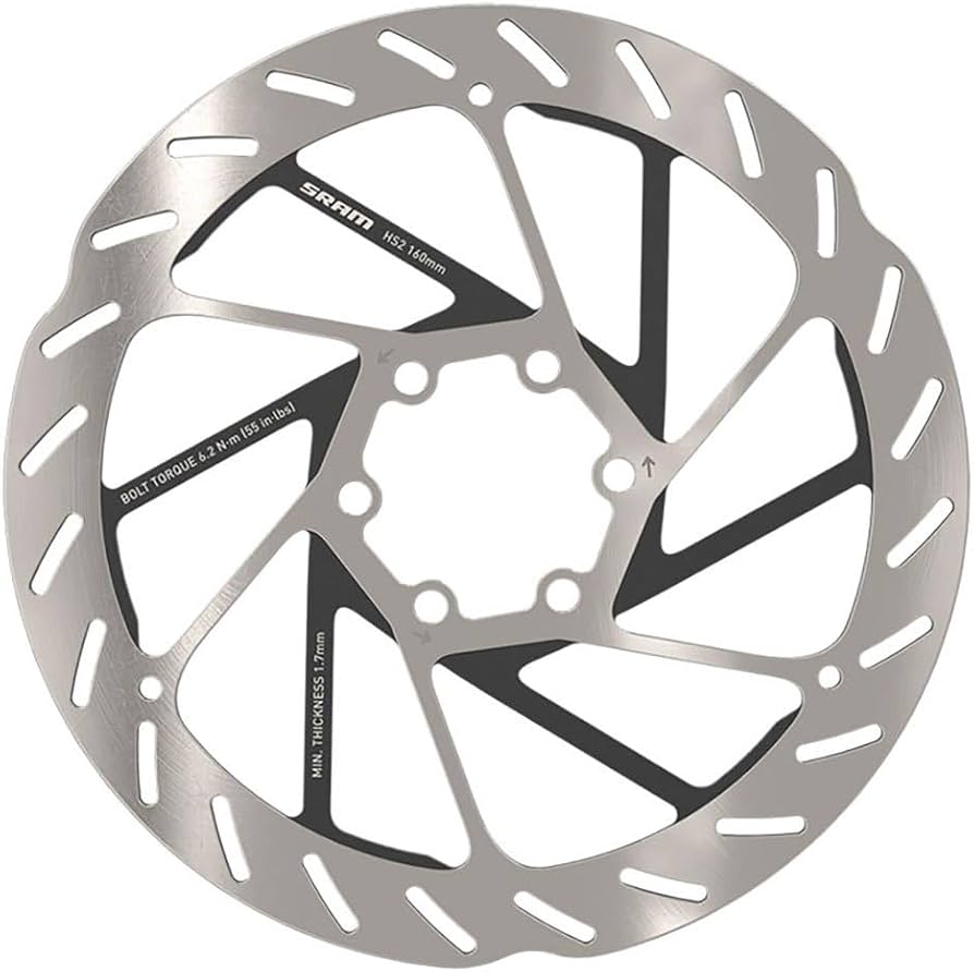 Amazon.co.jp: SRAM HS2 ディスクブレーキローター - 180mm、6ボルト