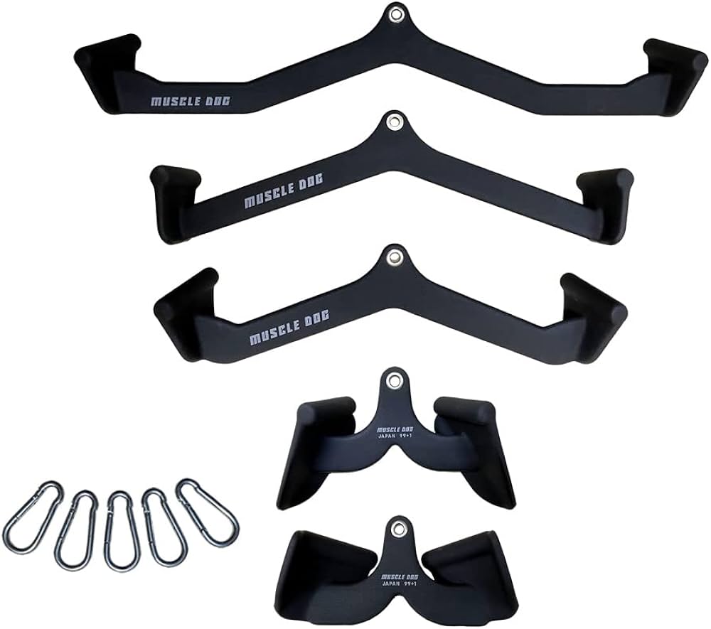 Amazon.co.jp: アタッチメント 5点セット ケーブルトレーニング用 筋