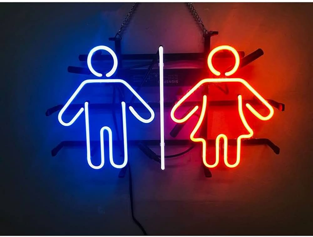 Amazon | ネオンサイン トイレ標識 TOILET NEON SIGN インテリア