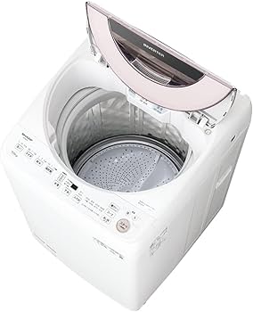 Amazon | シャープ 洗濯機 ES-GV7F-P穴なし槽 インバーター搭載 ピンク