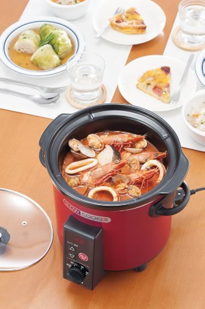 Amazon | TWINBIRD タイマー付スロークッカー レッド EP-D727R