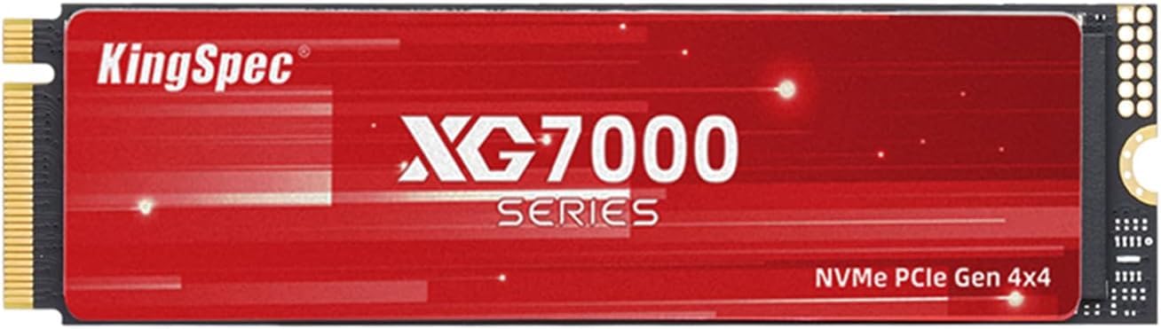 Amazon | KingSpec XG7000 512GB SSD M.2 NVMe 2280 PCIe Gen 4.0 x 4