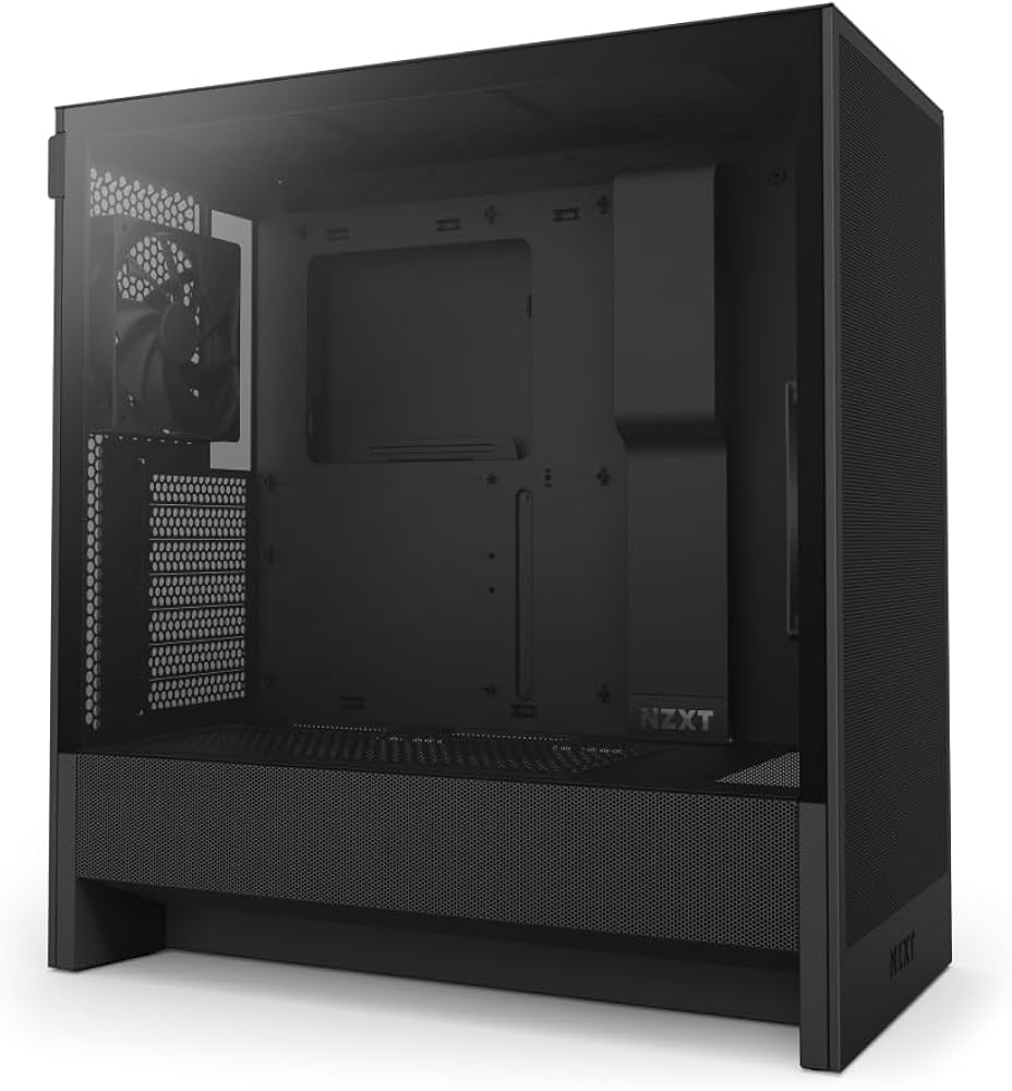 Amazon | NZXT H5 Flow v2 Black 120mmファン 2基搭載 ミドルタワー
