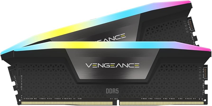 CORSAIR Vengeance RGB DDR5 RAM 32GB (2x16GB) 6000MHz CL38 Intel