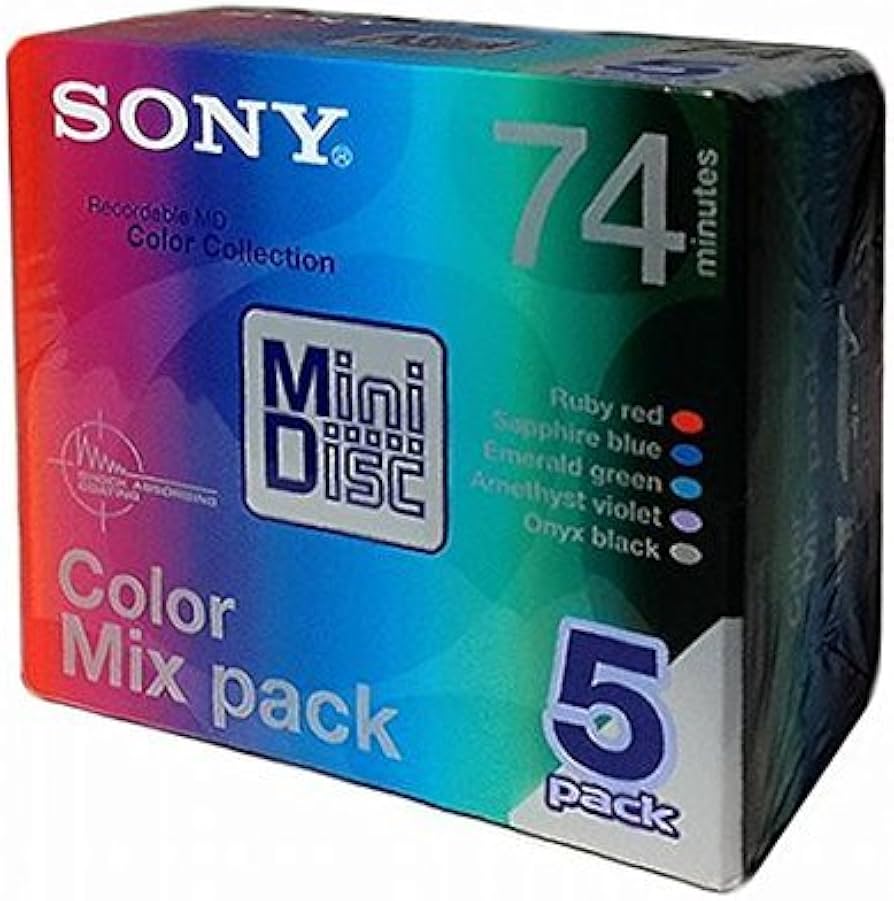 Amazon | SONY 録音用MD(ミニディスク) Color Mix Pack 74分 5枚パック