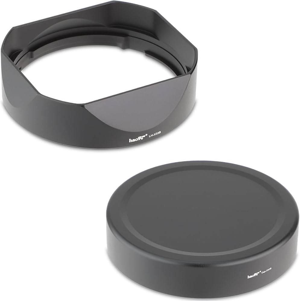 Amazon | Haoge バヨネットメタルスクエアレンズフードシェード for