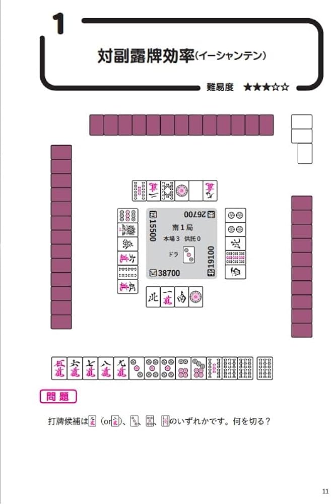 麻雀 激ムズ何切る問題集 (鉄人麻雀Books) | nisi, 堀内正人 |本