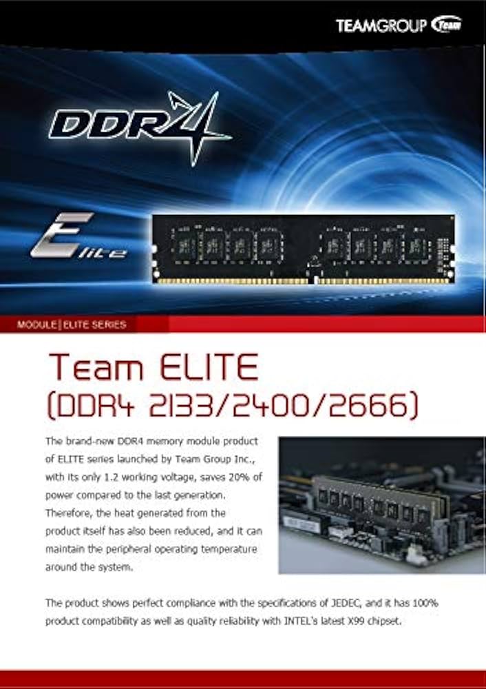 Amazon.co.jp: TEAMGROUP Elite DDR4 16GB キット (2 x 8GB) 2666MHz