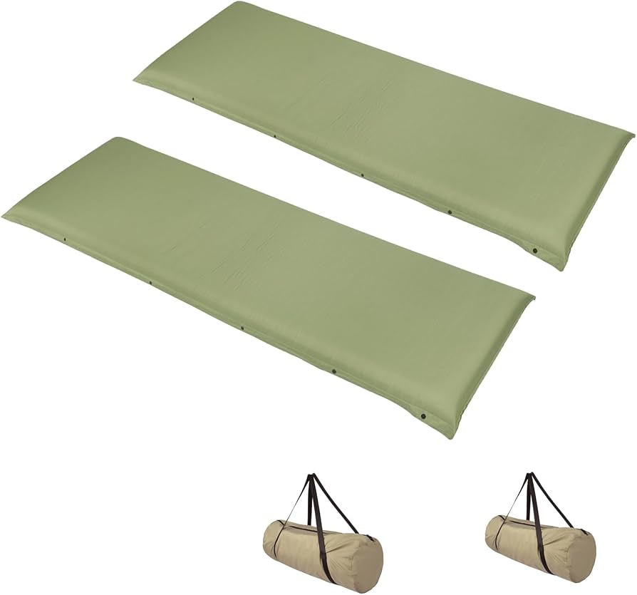 Amazon | タンスのゲン キャンプマット 2枚セット 厚さ8cm 高反発 簡単
