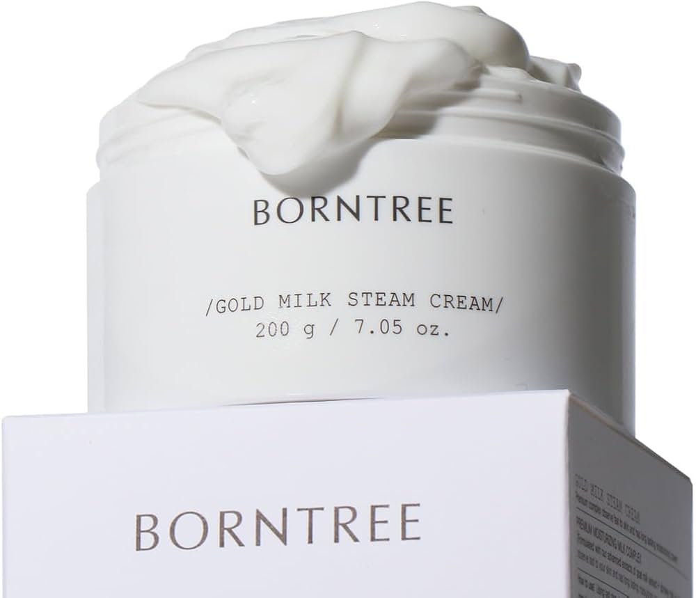 Amazon.com: BORNTREE Gold Milk Steam Cream 7.05 oz : Beauty