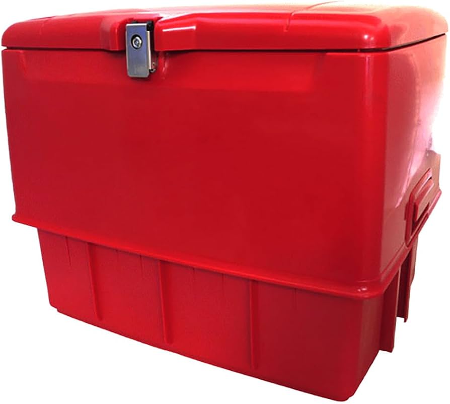 Amazon | 旭精器製作所 郵政集配用大型キャリーボックス 赤 af 旭風防