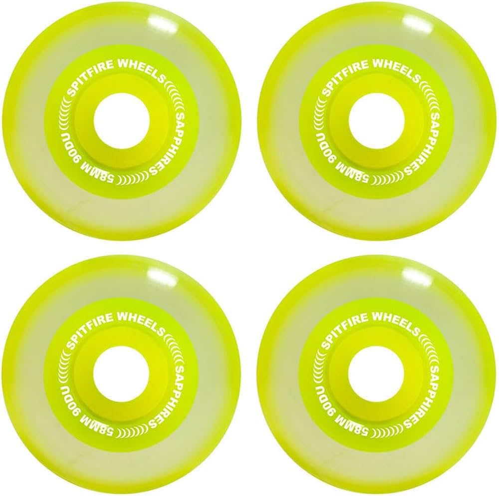 Amazon.com : Spitfire Skateboard Wheels 58mm 90A Sapphire Conical