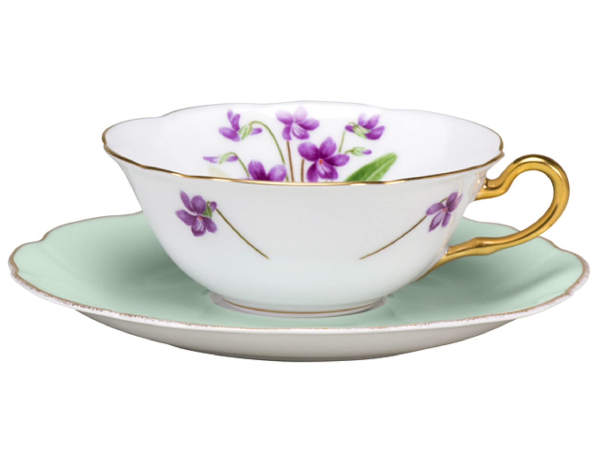 Amazon | 大倉陶園 ＜直営店限定＞ 花菫シリーズ 第6回「スミレ