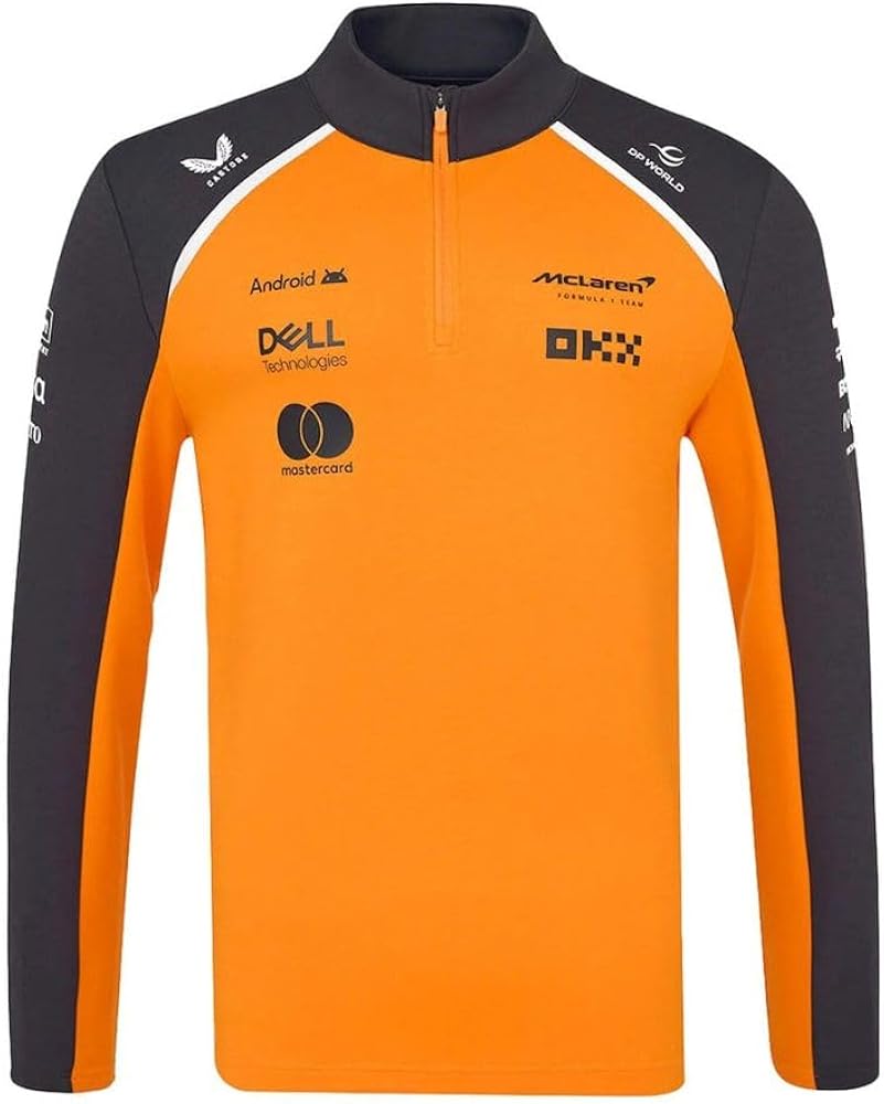 Amazon.com: Castore McLaren F1 2025 Team 1/4 Zip Mid Layer (S