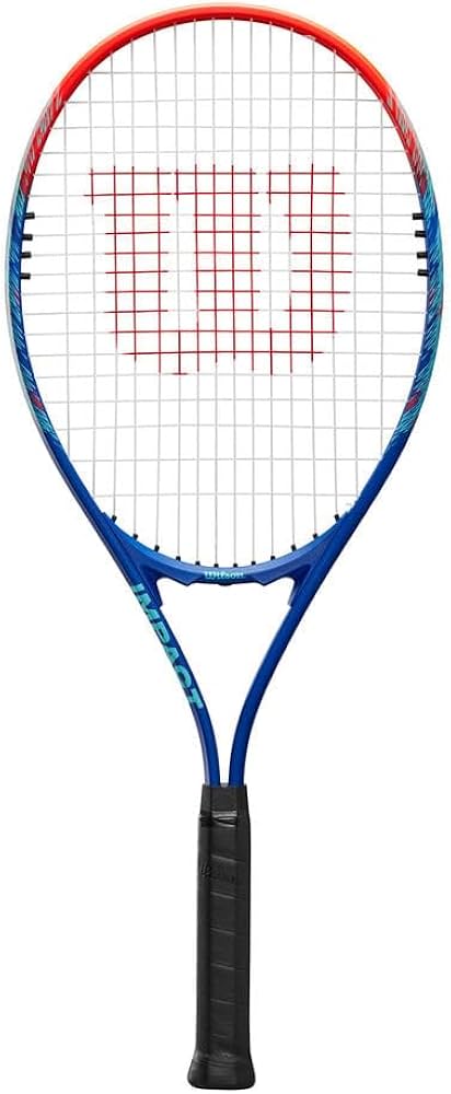 Amazon | Wilson Impact テニスラケット ブルー/レッド 4-3/8インチ (3