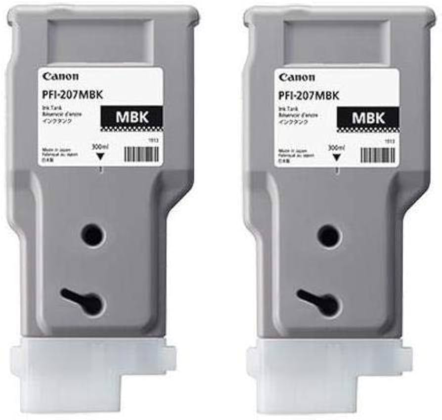 Amazon.co.jp: Canon PFI-207MBK インク iPFプリンター用 マット