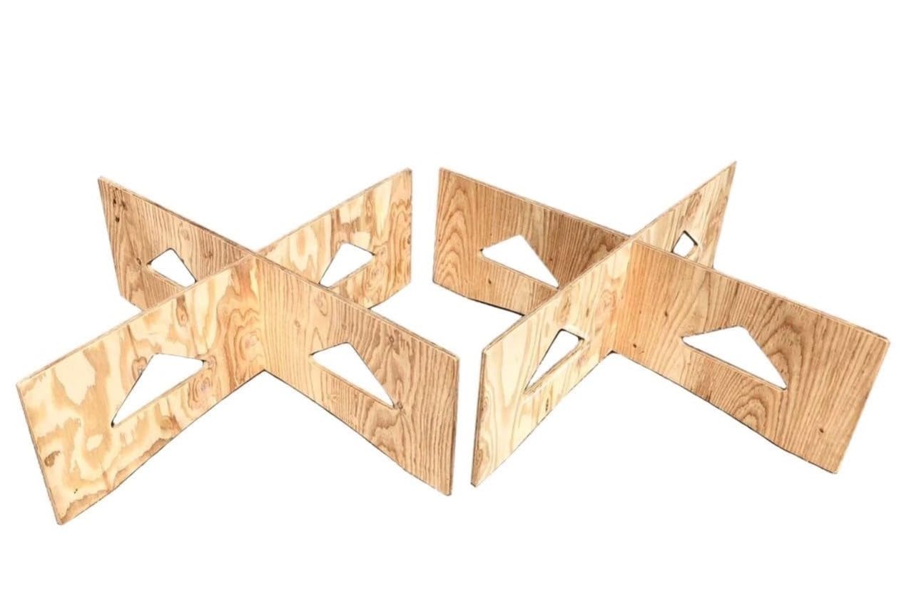 Amazon.co.jp: コンパネ作業台X脚2組 組み立て式 ペケ台 簡易台