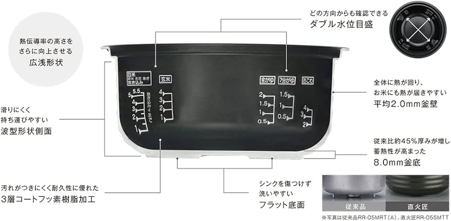 Amazon | リンナイ ガス炊飯器 RR-100MTT(MB) プロパンガス マット