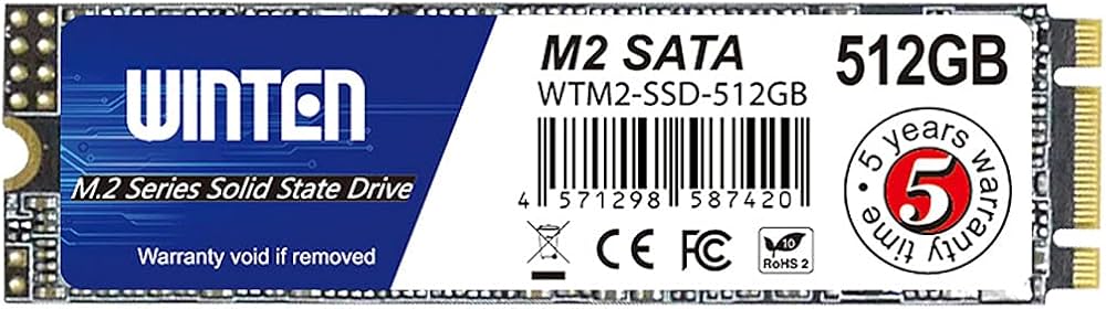 Amazon | WINTEN SSD 512GB M.2 SATA 2280 最大読取530MB/s 最大書込