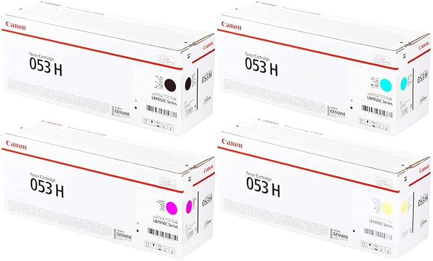 Amazon.co.jp: 【4色セット】キヤノン トナーカートリッジ053H