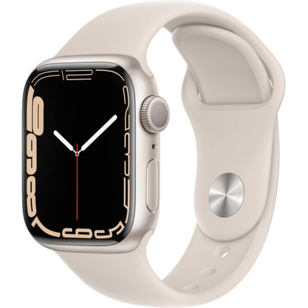 Amazon.com: Apple Watch Series 7 (GPS, 41mm) Starlight Aluminum