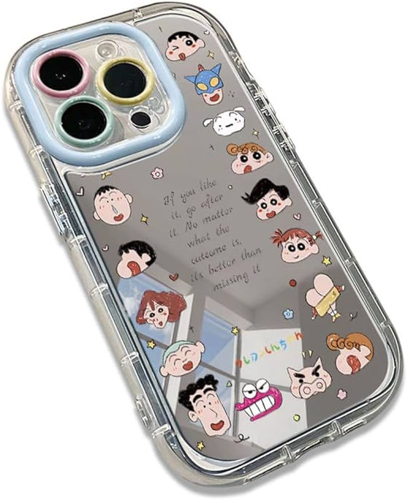 Amazon.co.jp: iphone14pro 用 ケース クレヨンしんちゃん 鏡