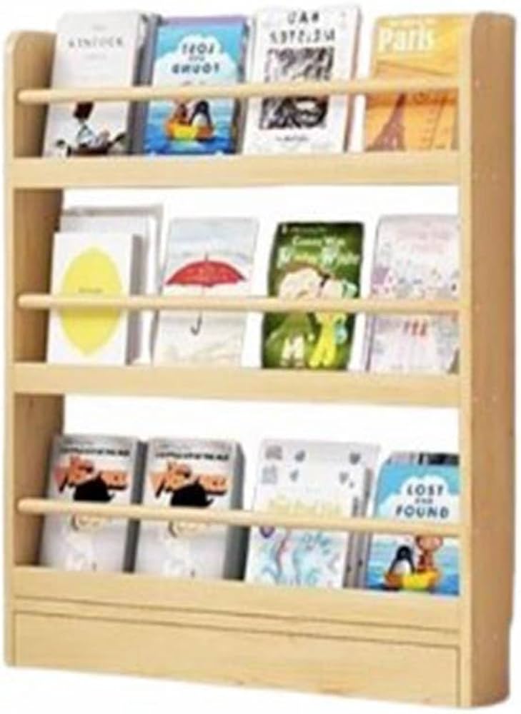 Amazon｜マガジンラック スリム 絵本棚 絵本ラック 4段 3段 マガジン