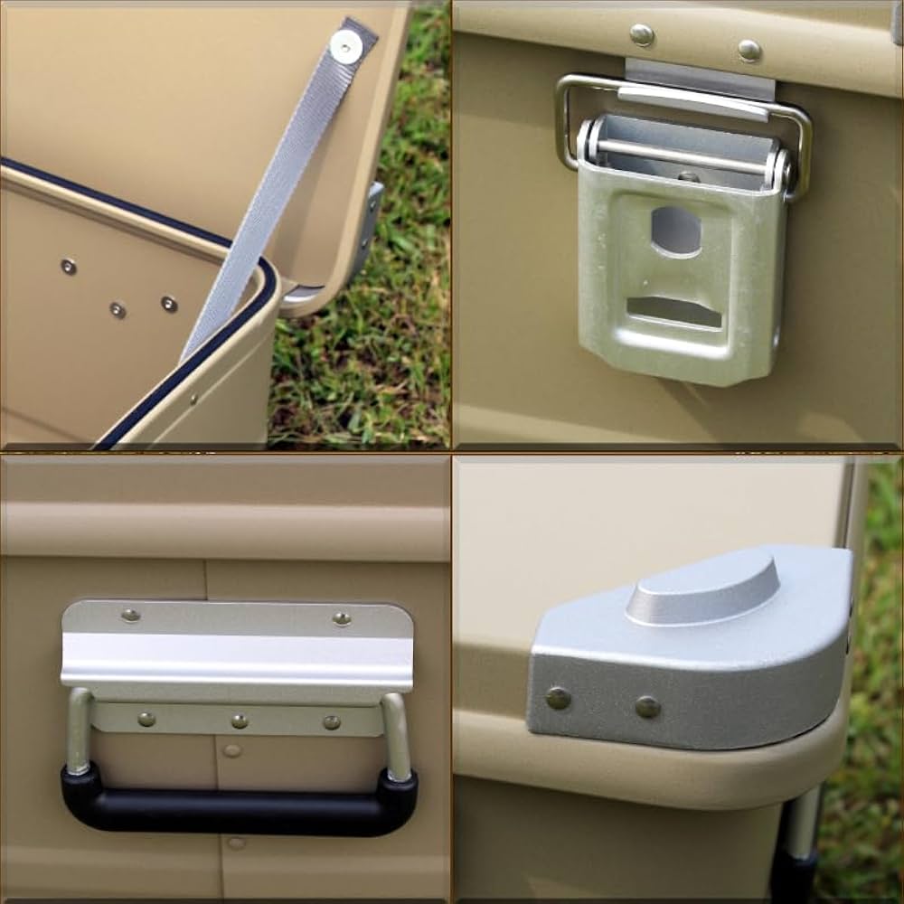 Amazon.co.jp: ☆サンドベージュ☆スタッキング アルミ コンテナ