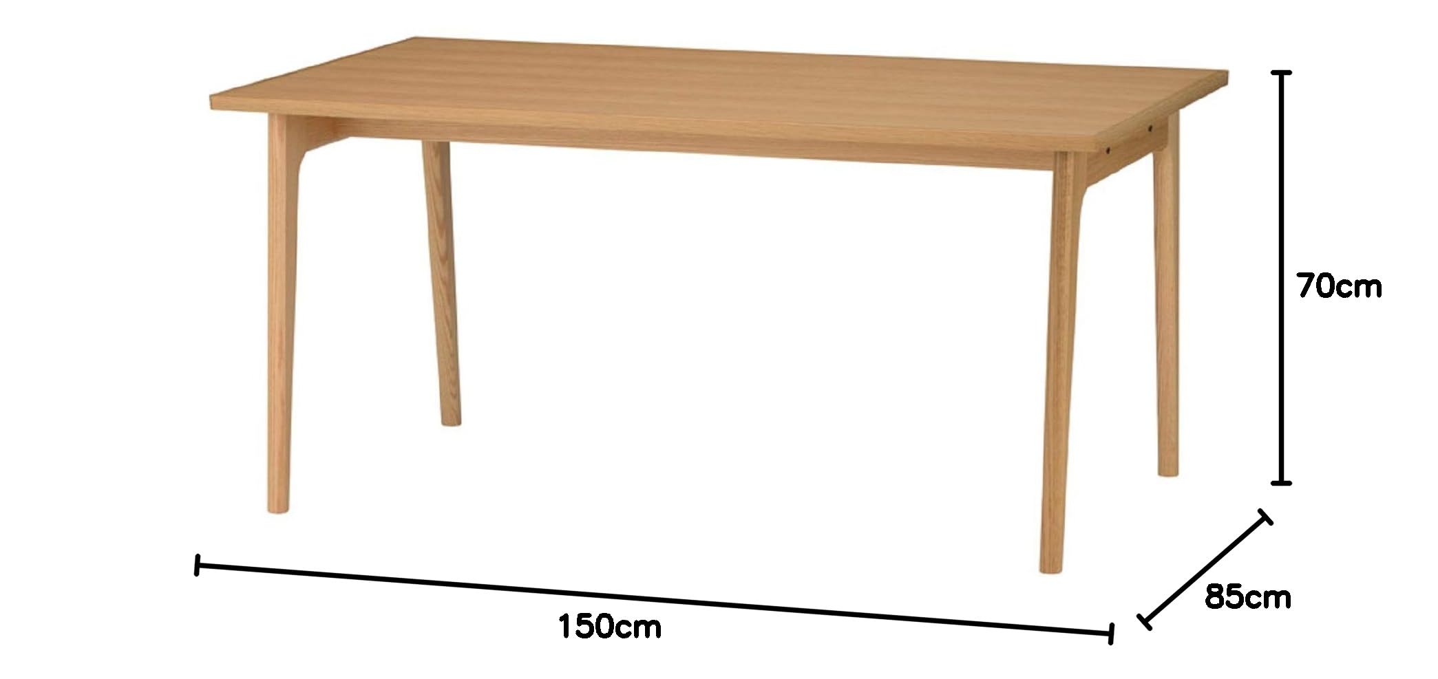 Amazon｜マルニ木工 ダイニングテーブル150 ウレタン樹脂塗装