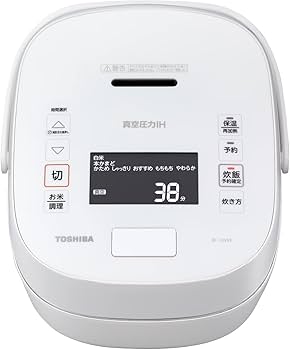 Amazon | 東芝 炊飯器 5.5合 真空圧力IH ジャー炊飯器 真空保温 白米40
