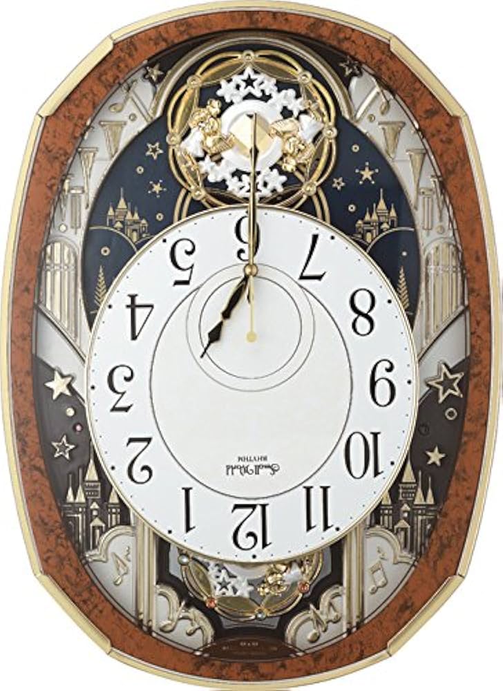 Amazon.co.jp: リズム(RHYTHM) 掛け時計 電波 アナログ からくり