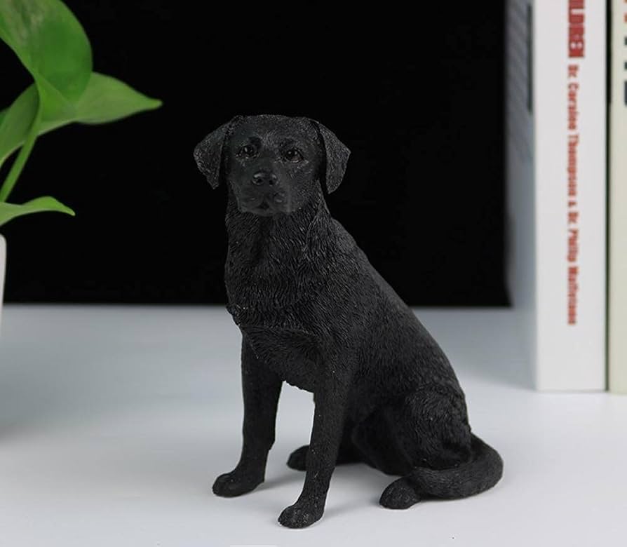 Amazon.co.jp: 置物・オブジェ 座っているラブラドールレトリバー