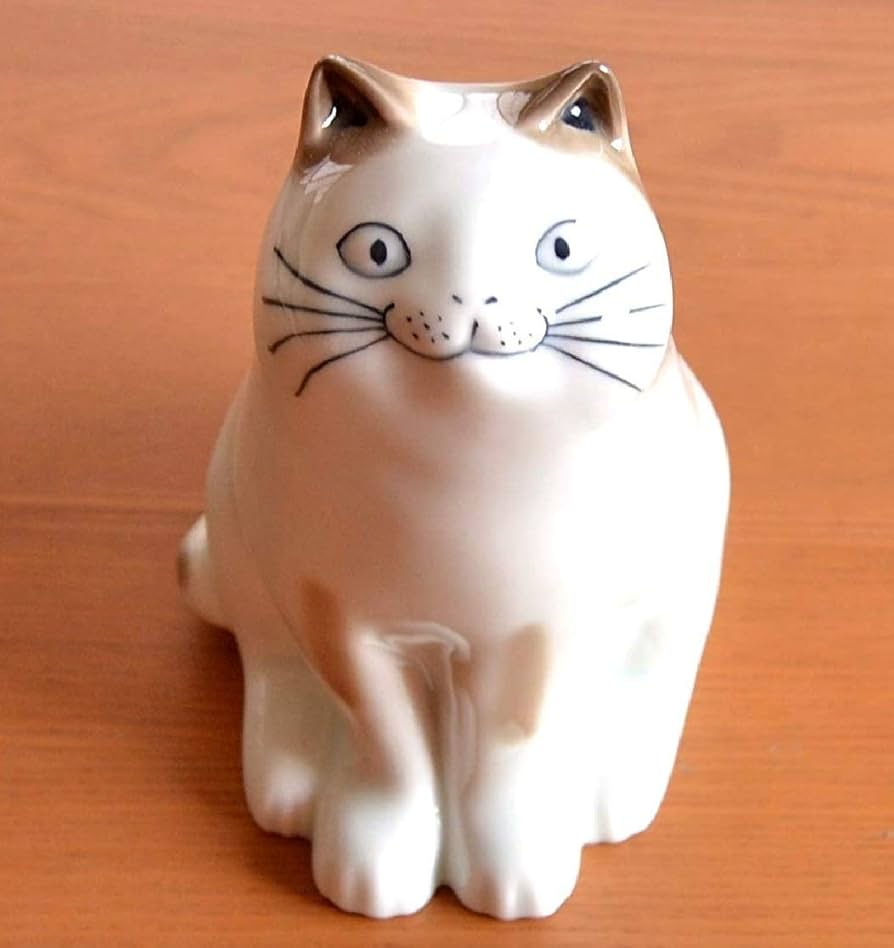 Amazon.co.jp: 有田焼 お迎え猫（茶）【サイズ】13.5cm×10.3cm×高さ