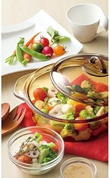 Amazon｜リュミナルク 両手鍋 ガラス ヴィトロ ブルーミング アンバー