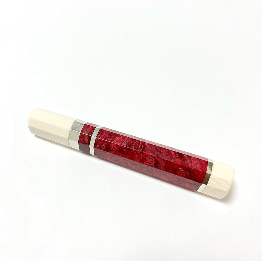 Amazon | 朱雀 スタビライズドウッド 人工象牙 三段銀巻 ふぐ引300