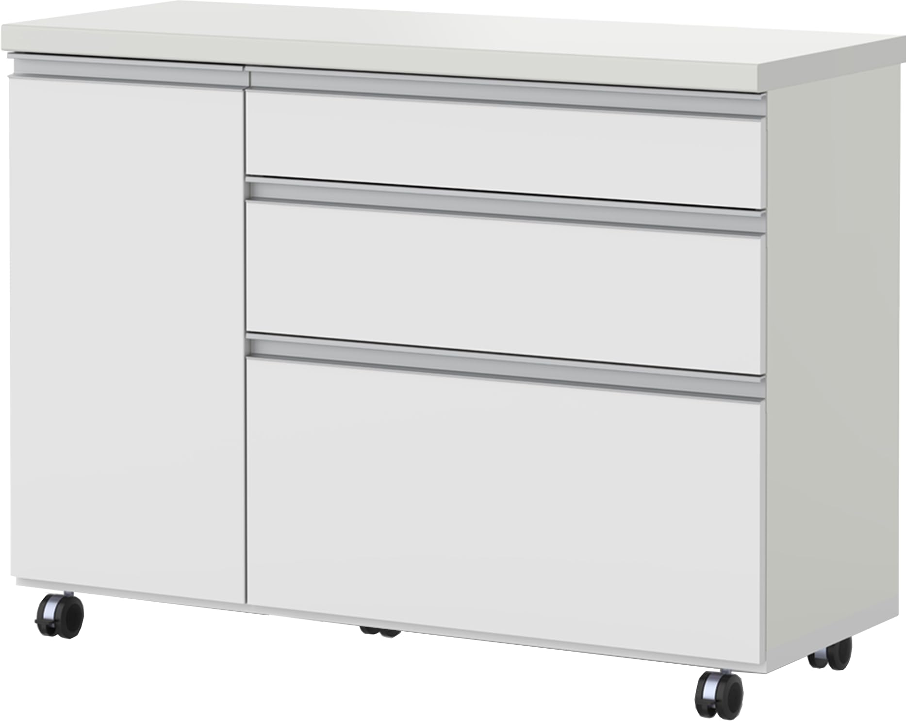 Amazon.co.jp: パモウナ(Pamouna) 食器棚 キッチンカウンター 幅120