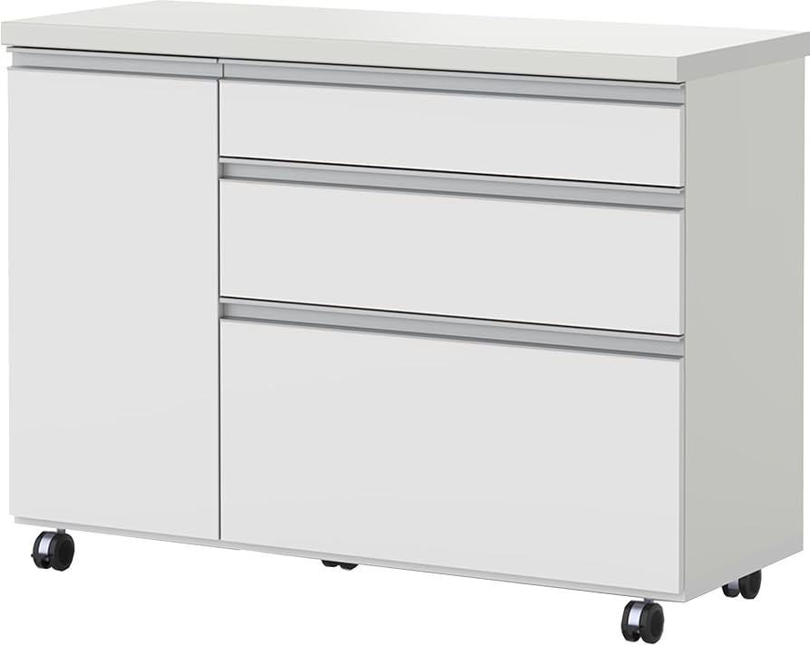 Amazon.co.jp: パモウナ(Pamouna) 食器棚 キッチンカウンター 幅120