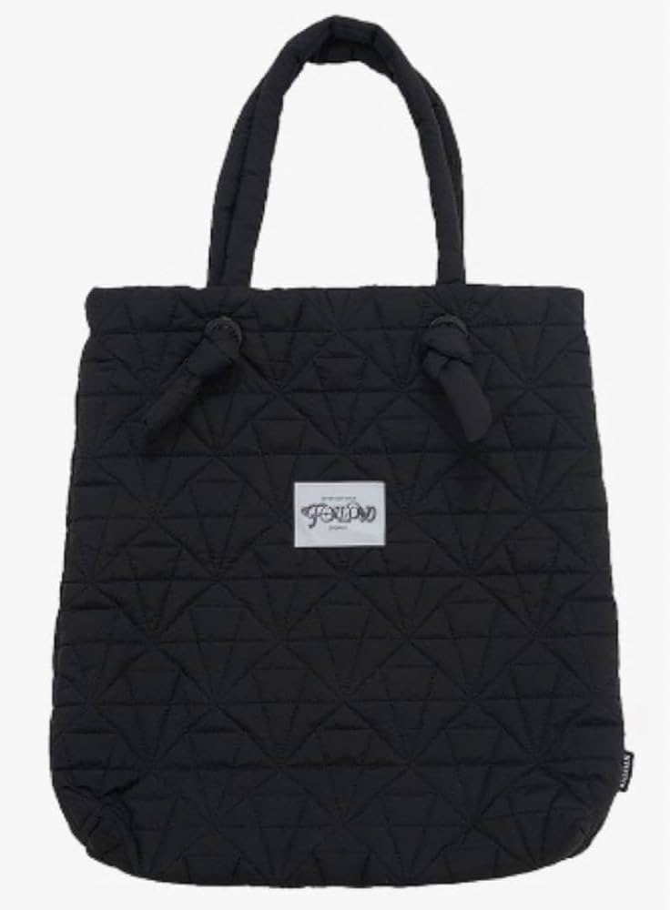 Amazon.co.jp: seventeen follow トートバッグ 黒 ブラック セブチ