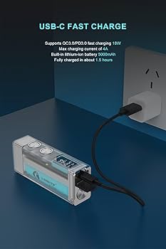 Amazon.co.jp: LUMINTOP Type-C 充電式 21700 懐中電灯、Moonbox