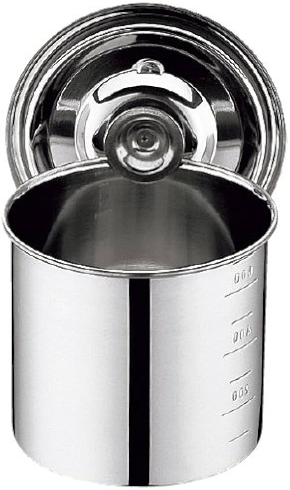 Amazon｜UK 18-8 キッチンポット 目盛付 16cm 手無｜保存容器