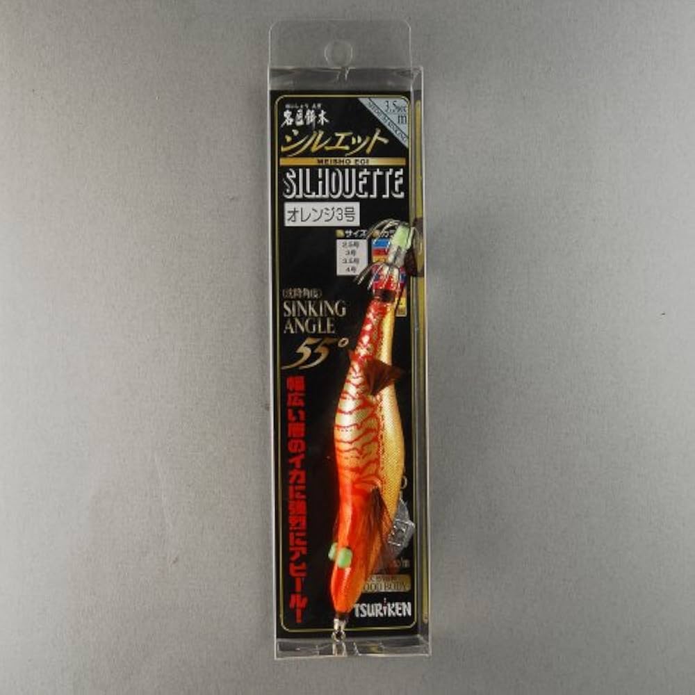 Amazon | 釣研 ルアー エギ 名匠餌木 シルエット 3号 オレンジ | 釣研
