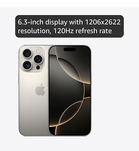 Amazon.com: Apple iPhone 16 Pro, US Version, 512GB, Natural