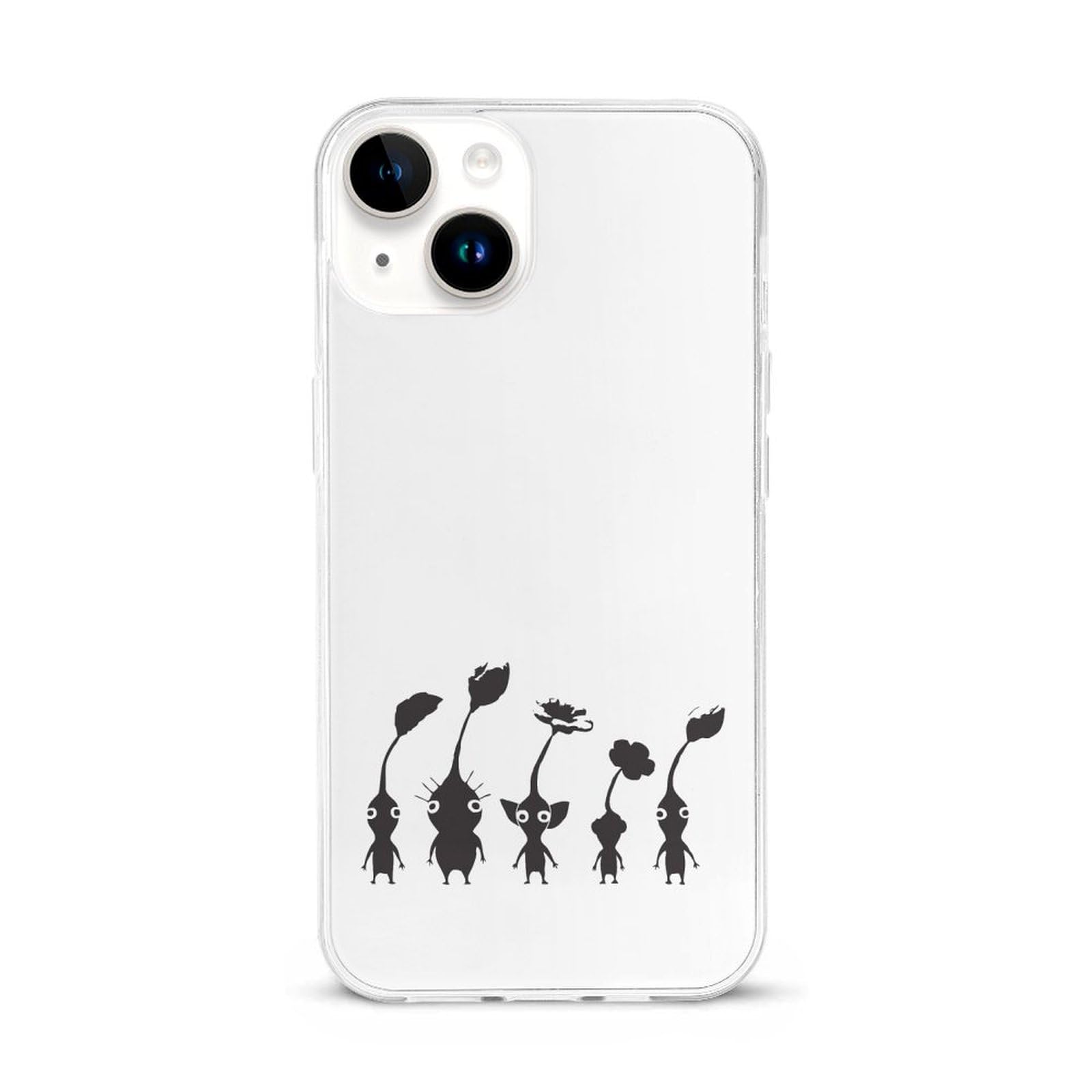 Amazon.co.jp: iPhone 15ケース 1 ピクミン（白黒） iPhone 15 専用