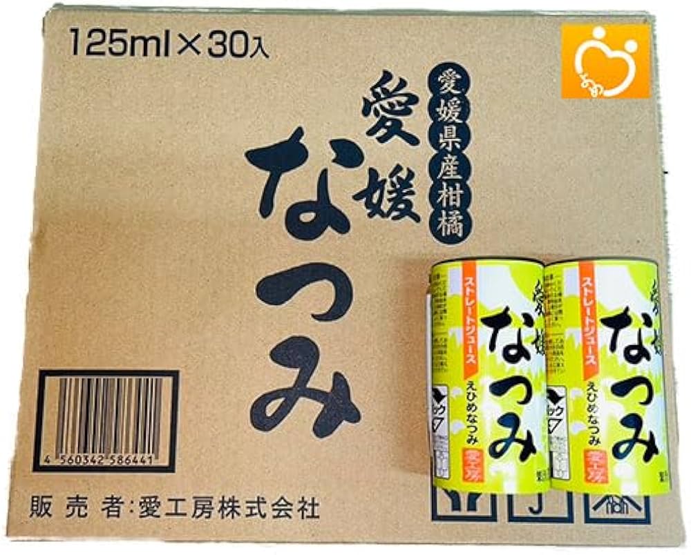 Amazon.co.jp: 愛工房 愛媛 なつみ 125mlカートカン×30本入 みかん