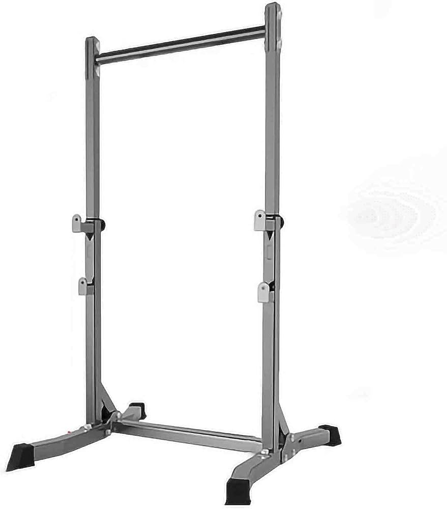 Amazon.co.jp: 調節可能なスクワットラックバーベルベンチプレス水平