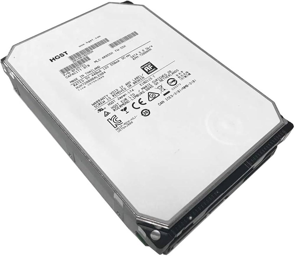 Amazon | HGST HUH728080ALE604 Ultrastar He8 (ヘリウム