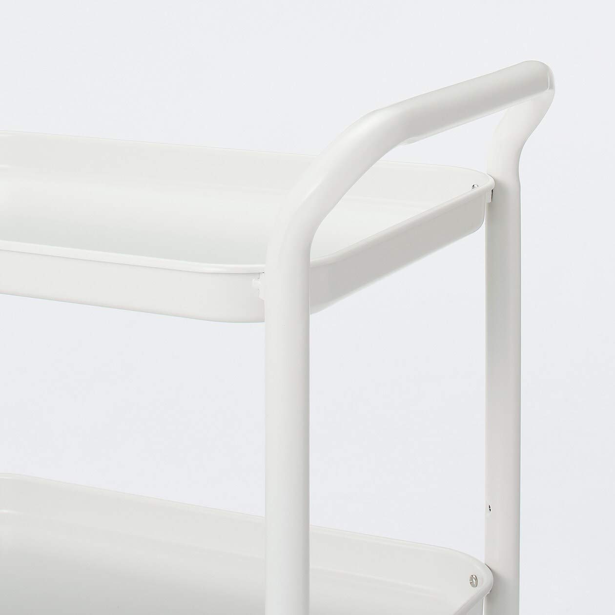 Amazon｜無印良品 スチールパイプワゴンラック 3段 82944808｜スチール