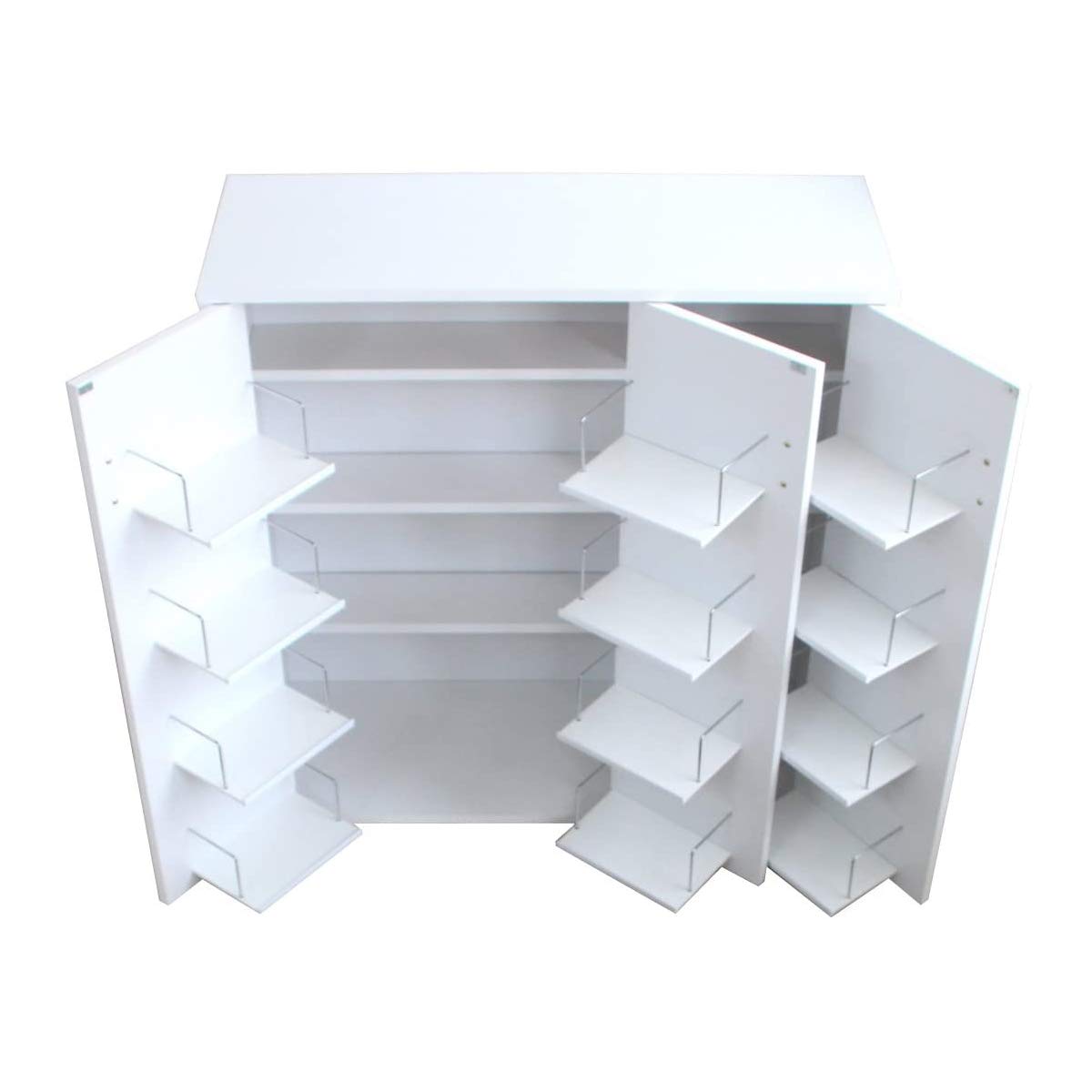 Amazon｜J-Supply 16段 本棚 扉付 大型 大容量 CDラック DVDラック