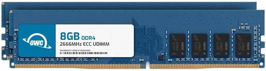 Amazon.co.jp: OWC 16GB (2x8GB) DDR4 2666MHz PC4-21300 CL19 1RX8